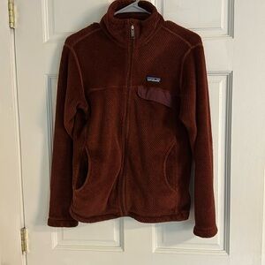 Worn and loved Patagonia fleece jacket see photo for repair